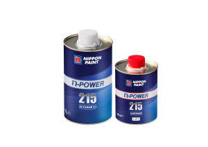LAKIER BEZBARWNY N-POWER 215 HERO CLEAR EXTRA-SOLID 1 L. + UTWARDZACZ  SZYBKI 2:1  0,5 L.  
